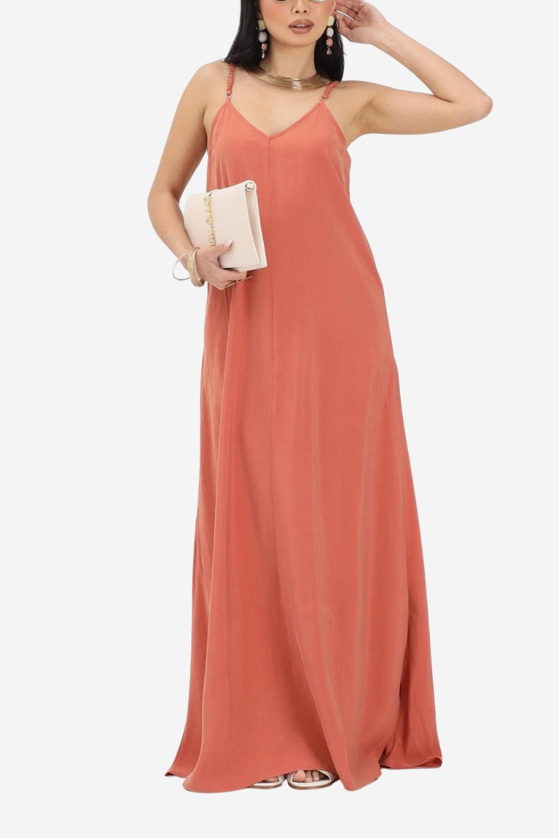 Vestido Only Madeli Oaklyn Singlet Lomg