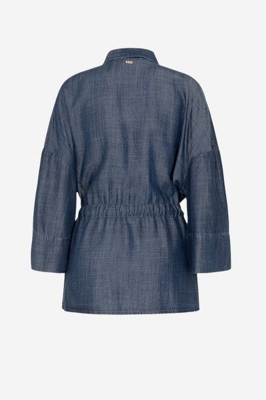 Camisa Mulher Tencel Denim Markup Camisa Mulher Tencel Denim Markup