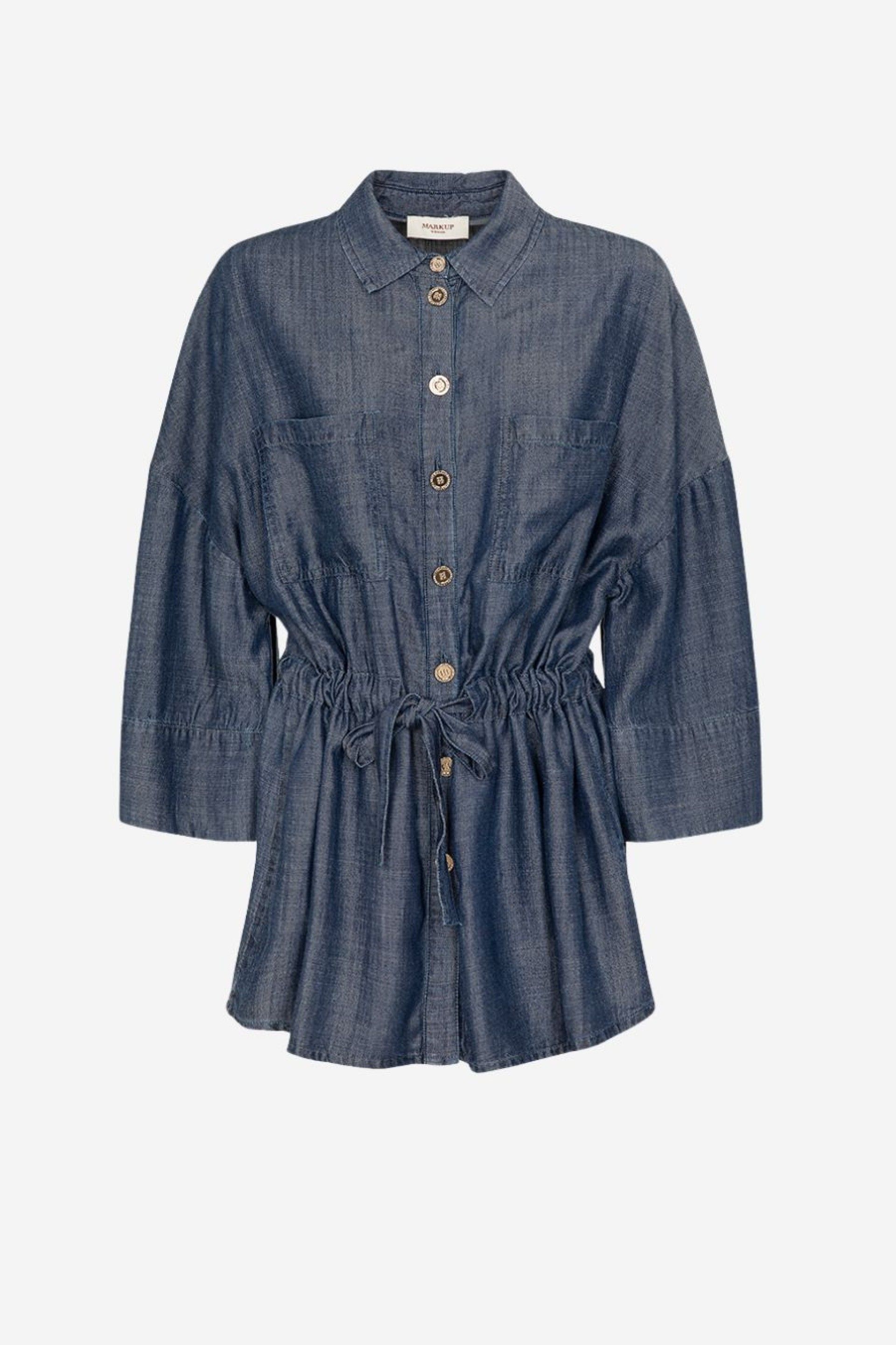 Camisa Mulher Tencel Denim Markup