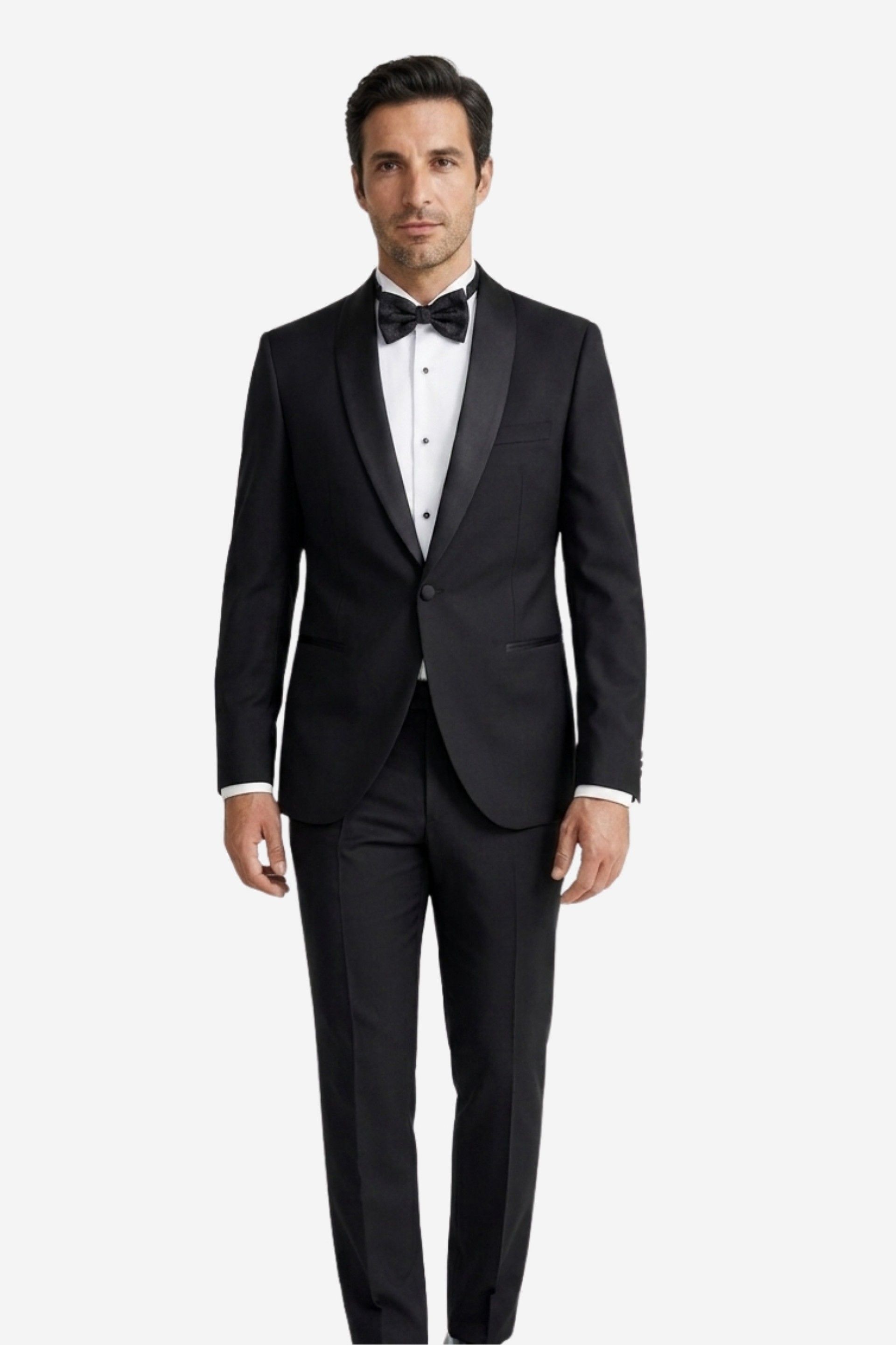 Fato Smoking Fit Lapela Cetin Ceremonia