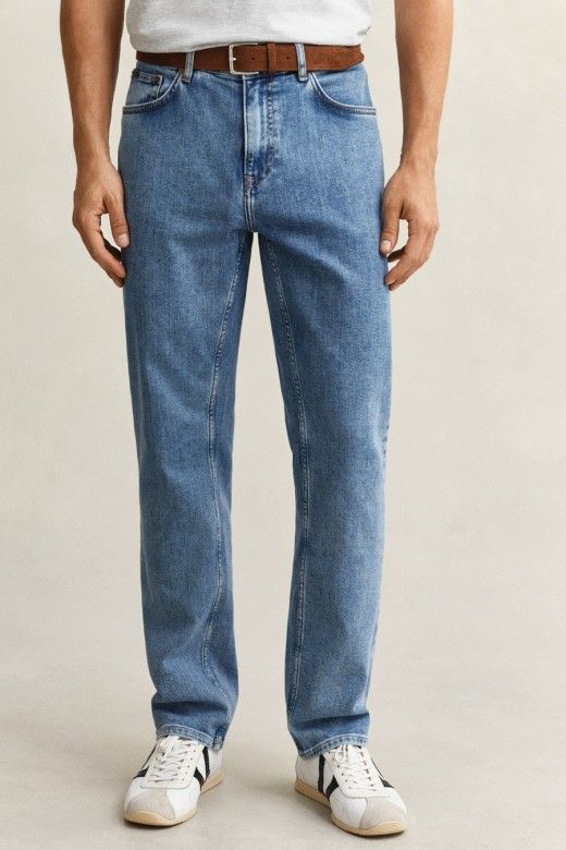 Gant Jeans Corte Regular Homem Gant Jeans Corte Regular Homem