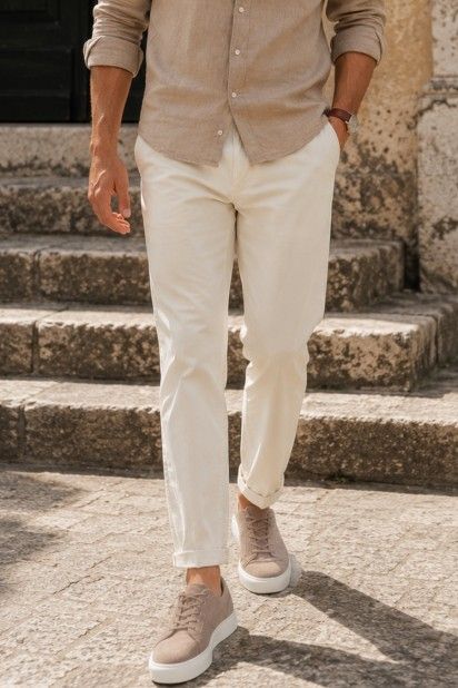Cal�a Homem Chino Slim Popline Pepe Jeans