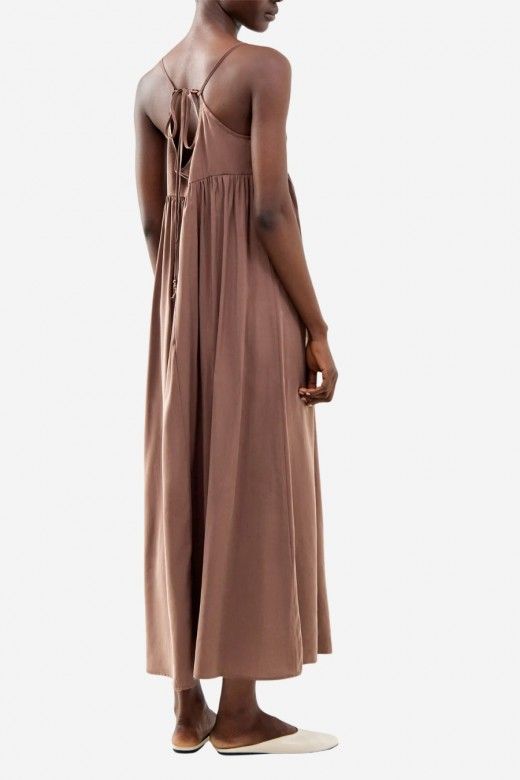 Vestido Only Zari Oaklyn String V Long Vestido Only Zari Oaklyn String V Long