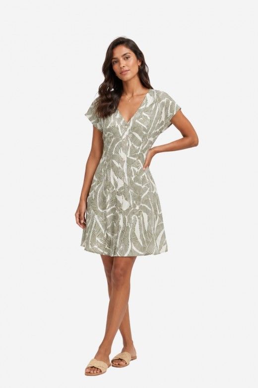 Vestido Only Nova Life Vis Mollie Currto Print Vestido Only Nova Life Vis Mollie Currto Print