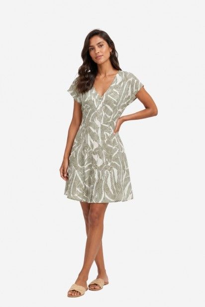 Vestido Only Nova Life Vis Mollie Currto Print