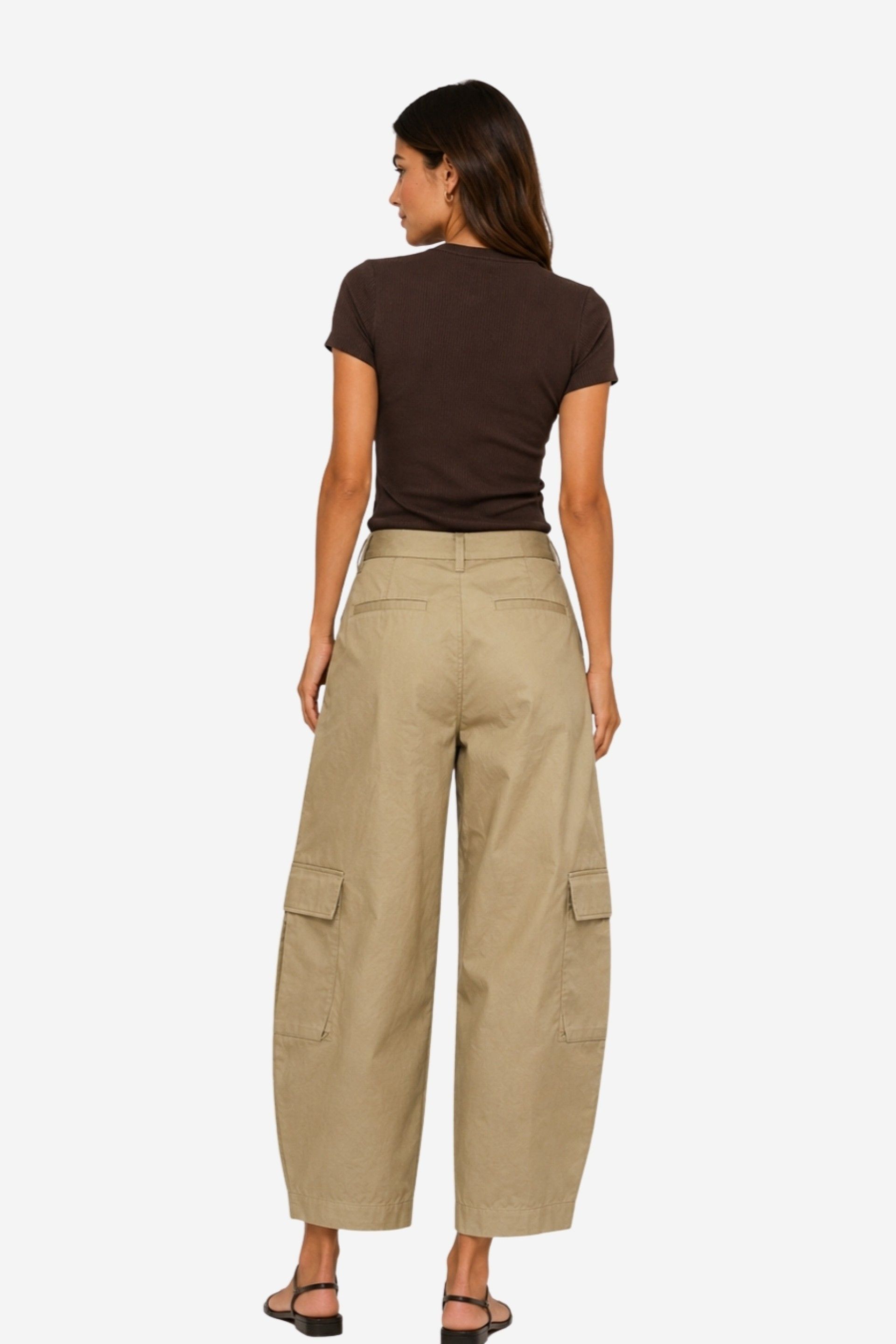 Calça Mulher Lindy HW Wide Pleated Cargo Vero Moda