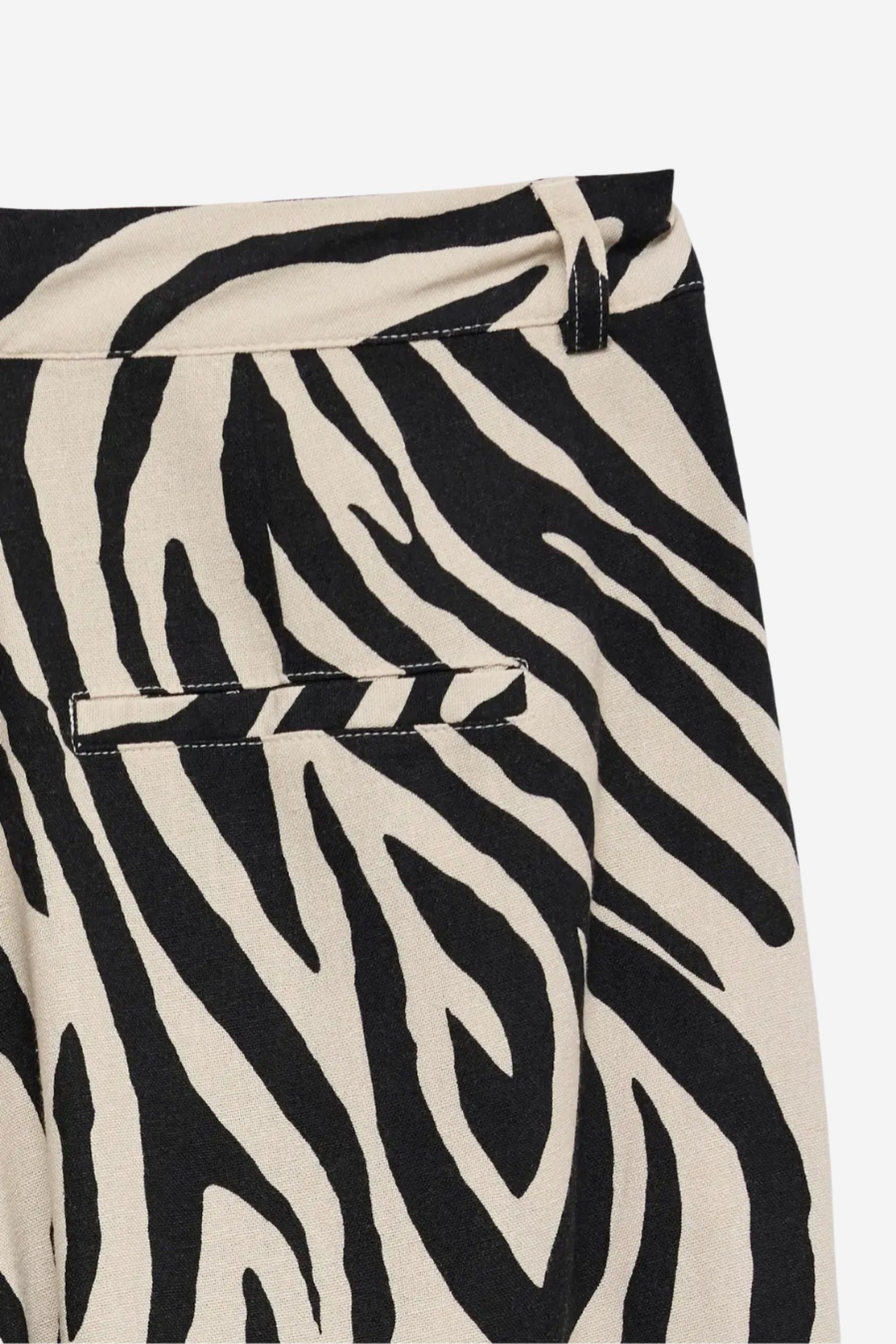 Vero Moda Mymilo Nila Calça Estampado Zebra Mulher