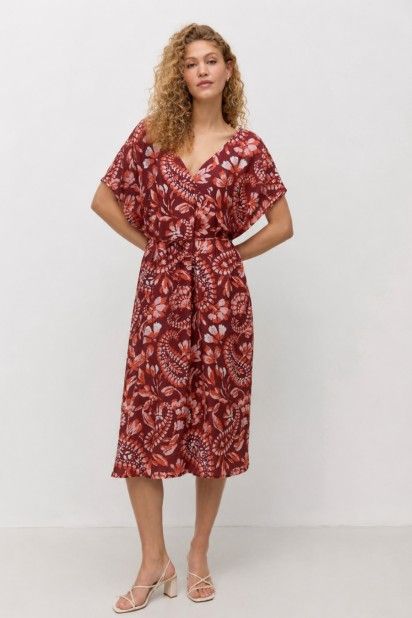 Vestido Nellie Carla Wide 7/8 Print Vero Moda