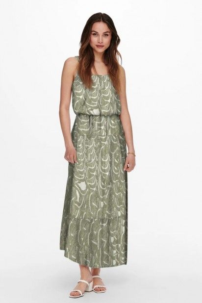 Vestido Only Nova Life Vis Singlet Maxi Print