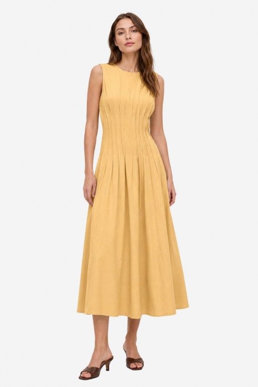 Vestido Vero Moda TabiaS/L 7/8 Pleated