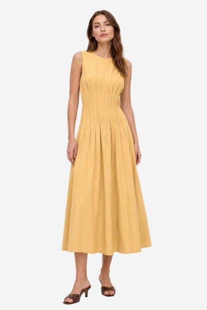 Vestido Vero Moda TabiaS/L 7/8 Pleated