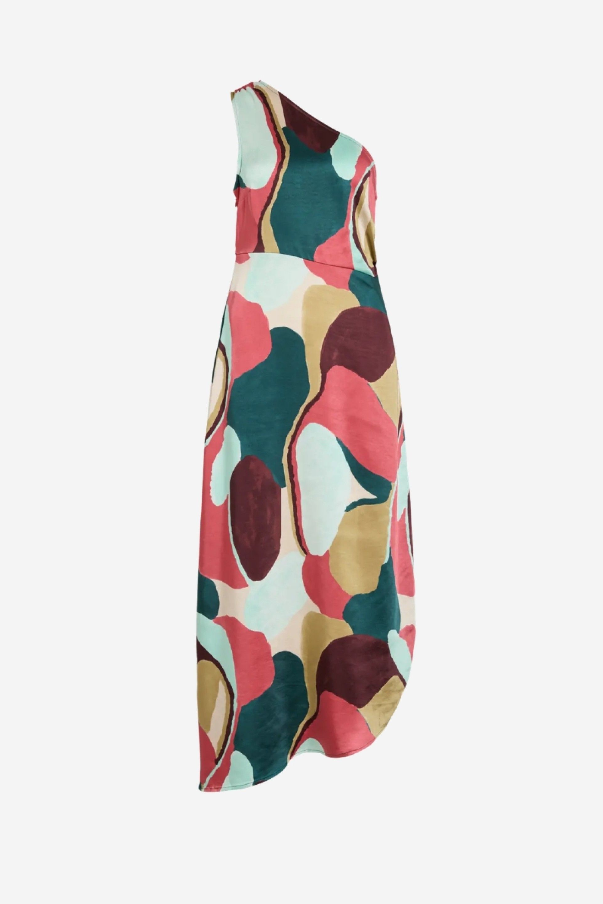 VILA Salmira Kai Vestido Estampado Midi Mulher