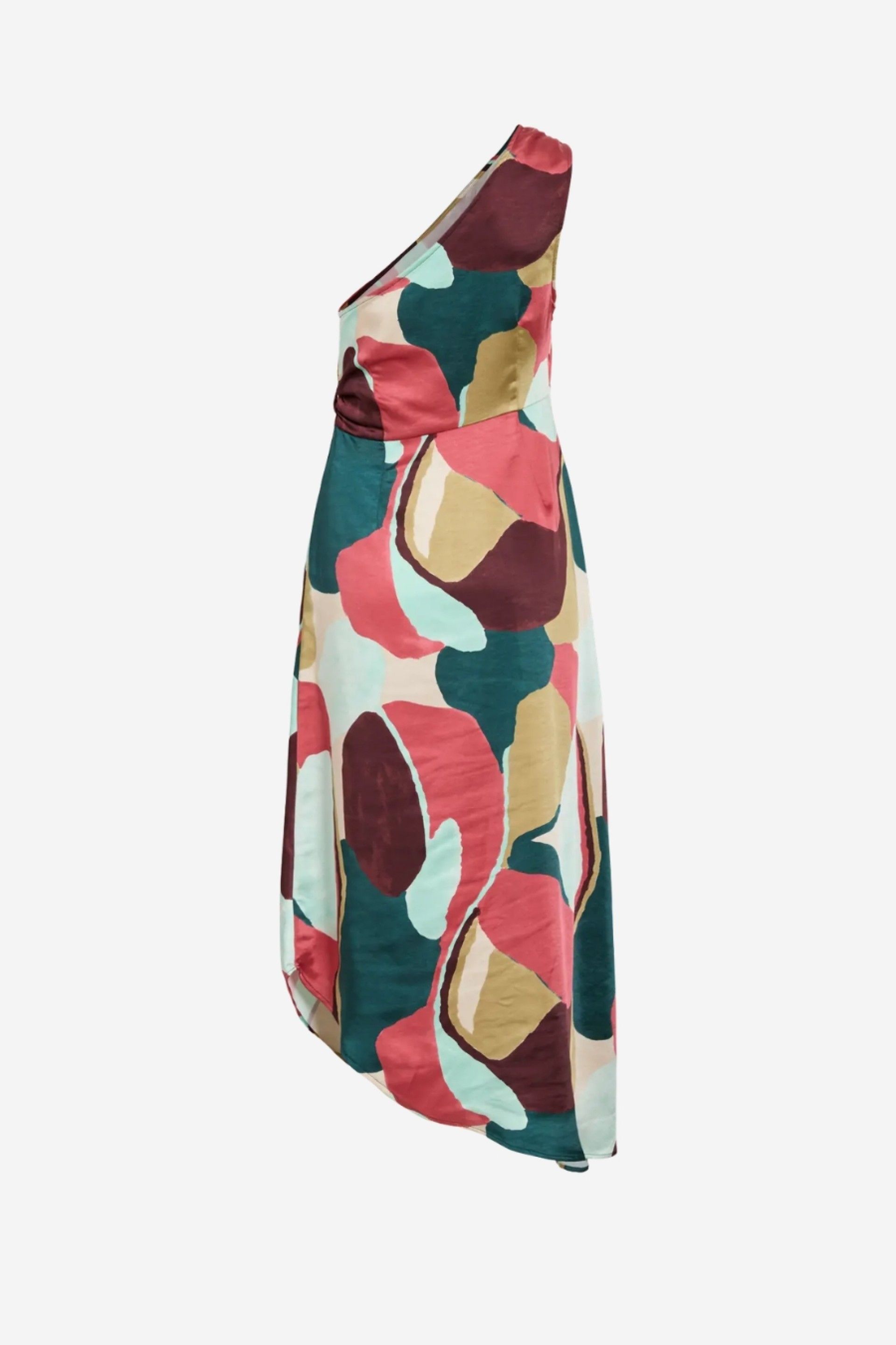 VILA Salmira Kai Vestido Estampado Midi Mulher