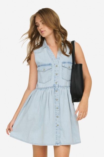 Vestido Jeans Cyrus Curto Only
