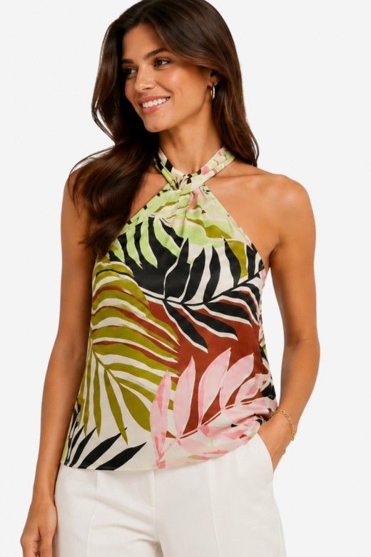 Top Shaila Halterneck Print ONLY Top Shaila Halterneck Print ONLY