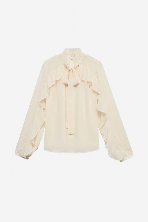 Top Blusa Vero Moda Laney com folhos Top Blusa Vero Moda Laney com folhos