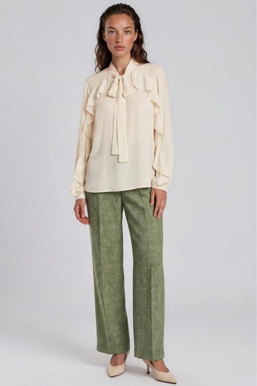 Top Blusa Vero Moda Laney com folhos Top Blusa Vero Moda Laney com folhos
