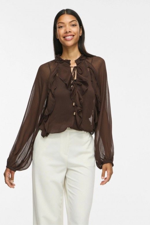 Top Vila Tiro V Blusa Folhos