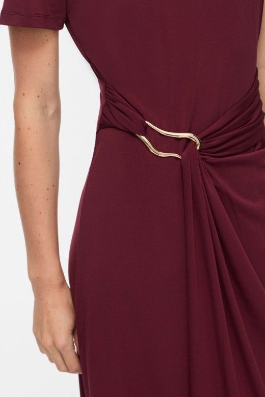 Vestido Midi Vila Justine Gola O Vestido Midi Vila Justine Gola O