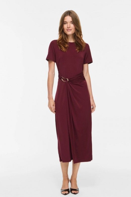 Vestido Midi Vila Justine Gola O Vestido Midi Vila Justine Gola O