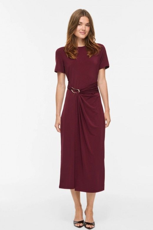 Vestido Midi Vila Justine Gola O Vestido Midi Vila Justine Gola O