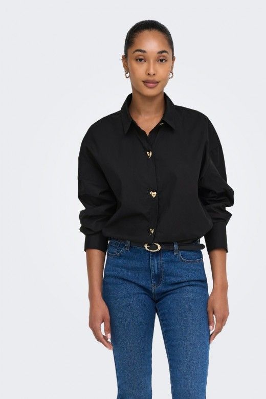 Blusa Only Kiri Botão Dourado Blusa Only Kiri Botão Dourado