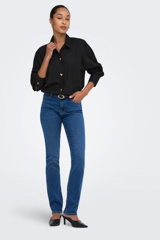 Blusa Only Kiri Botão Dourado Blusa Only Kiri Botão Dourado