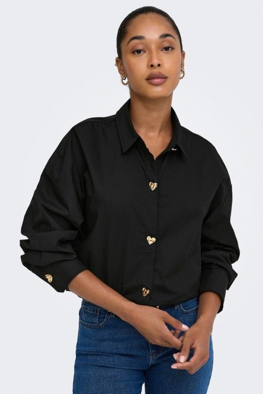 Blusa Only Kiri Botão Dourado Blusa Only Kiri Botão Dourado