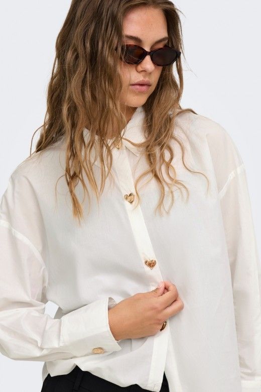 Blusa Only Kiri Botão Dourado Blusa Only Kiri Botão Dourado