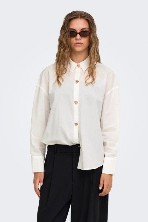 Blusa Only Kiri Botão Dourado Blusa Only Kiri Botão Dourado