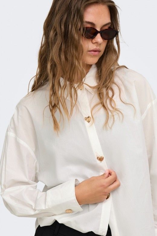 Blusa Only Kiri Botão Dourado Blusa Only Kiri Botão Dourado