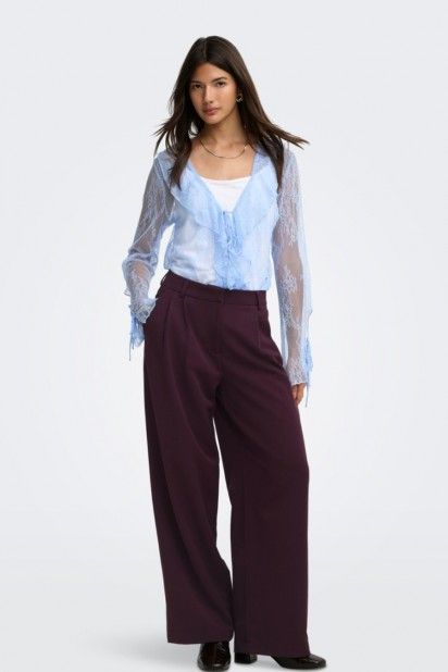 Cal�a Mulher HATTIE HW PLEAT STR ONLY