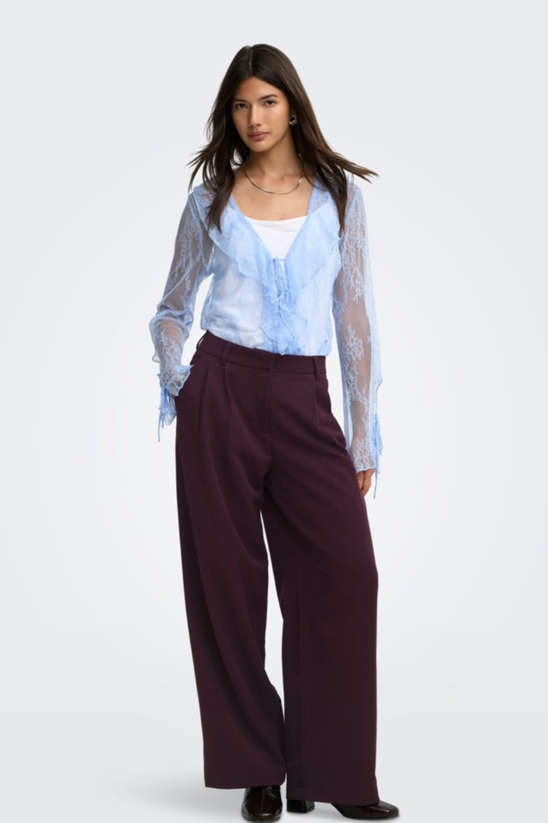 Calça Mulher HATTIE HW PLEAT STR ONLY