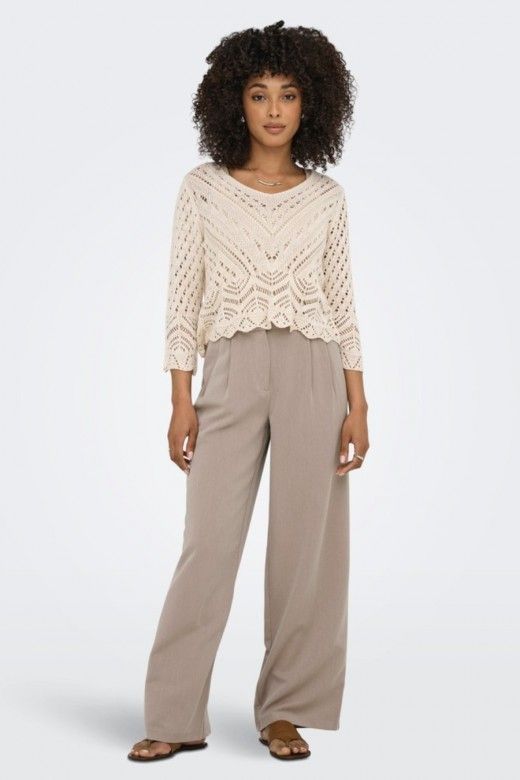 Calça Mulher HATTIE HW PLEAT STR ONLY Calça Mulher HATTIE HW PLEAT STR ONLY