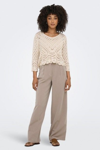 Calça Mulher HATTIE HW PLEAT STR ONLY Calça Mulher HATTIE HW PLEAT STR ONLY