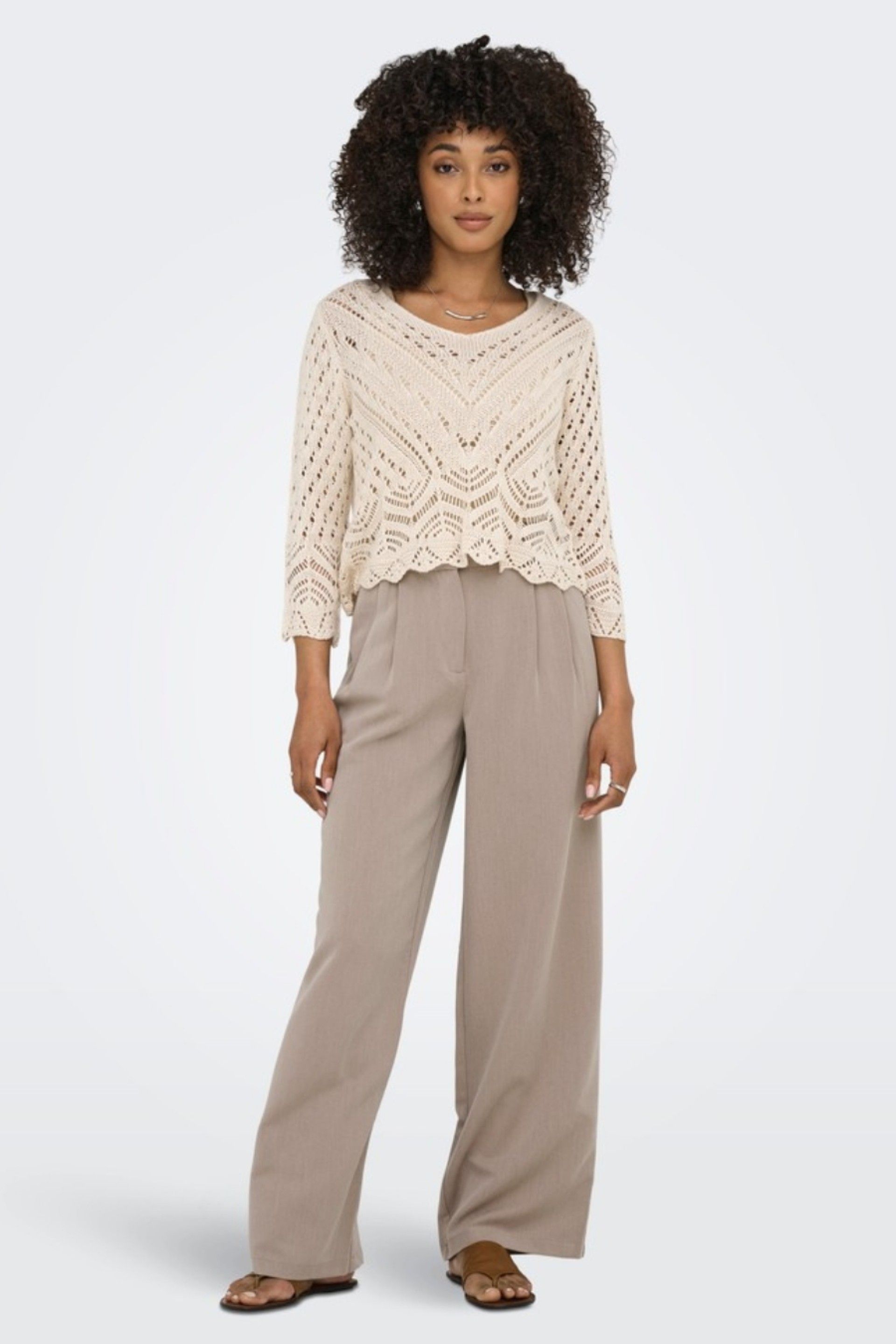 Calça Mulher HATTIE HW PLEAT STR ONLY