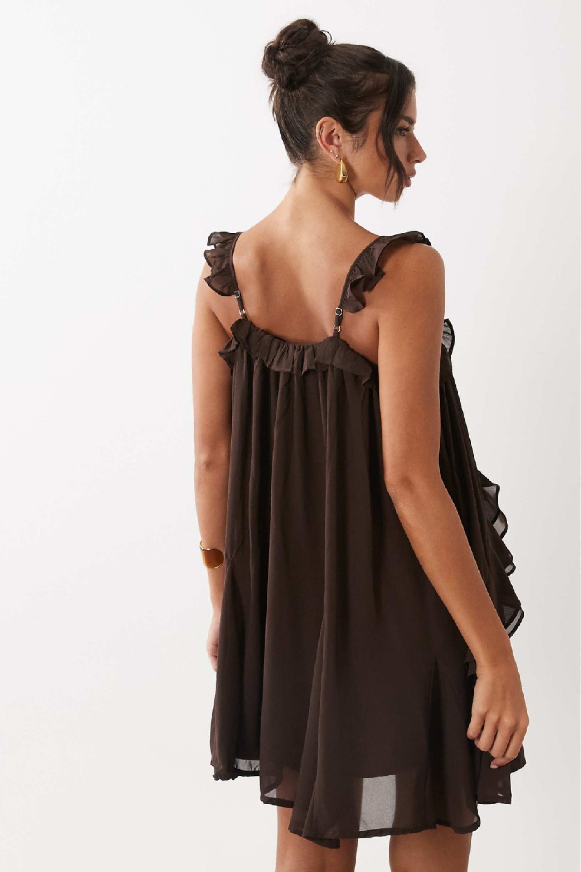 Vestido YAS Chiffa Strap Festa curto