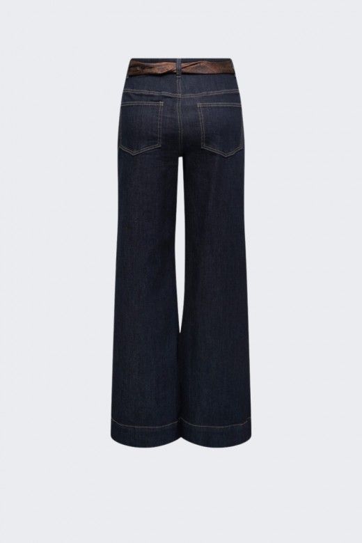 Calça Jeans Only Madison Blush com cinto Calça Jeans Only Madison Blush com cinto