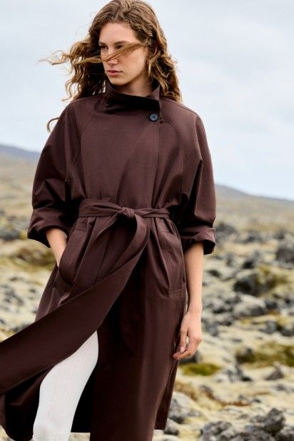 Casaco Trench Coat Vila Kiwi com cinto