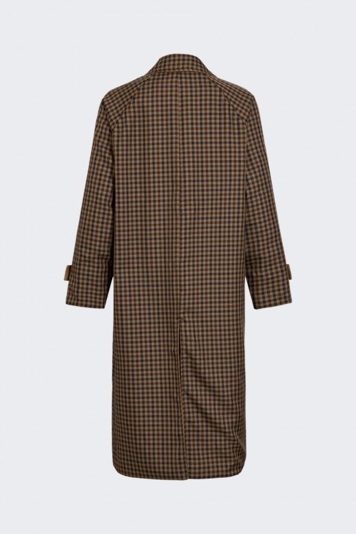 Casaco Trench Coat Vila Tenela Reversivel Casaco Trench Coat Vila Tenela Reversivel