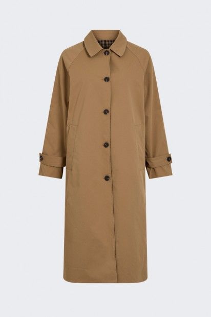 Casaco Trench Coat Vila Tenela Reversivel