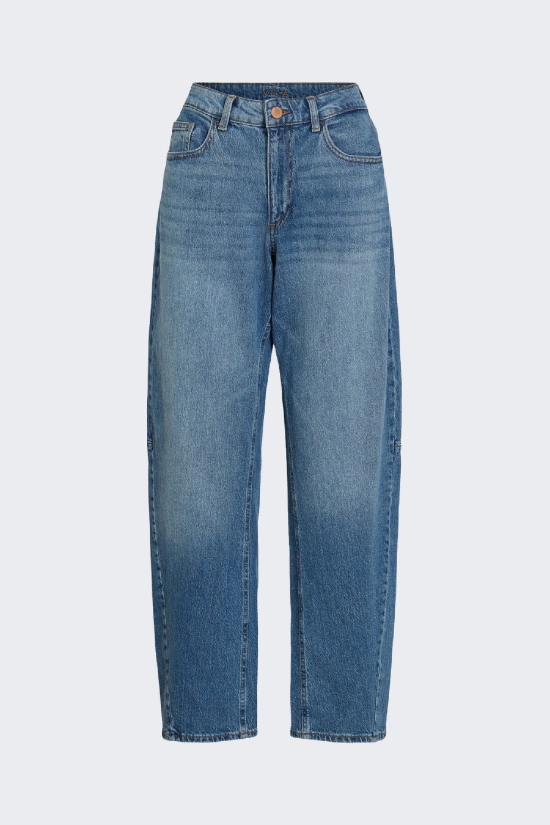 Calça Jeans Vila Brandy RW Barrel Denim
