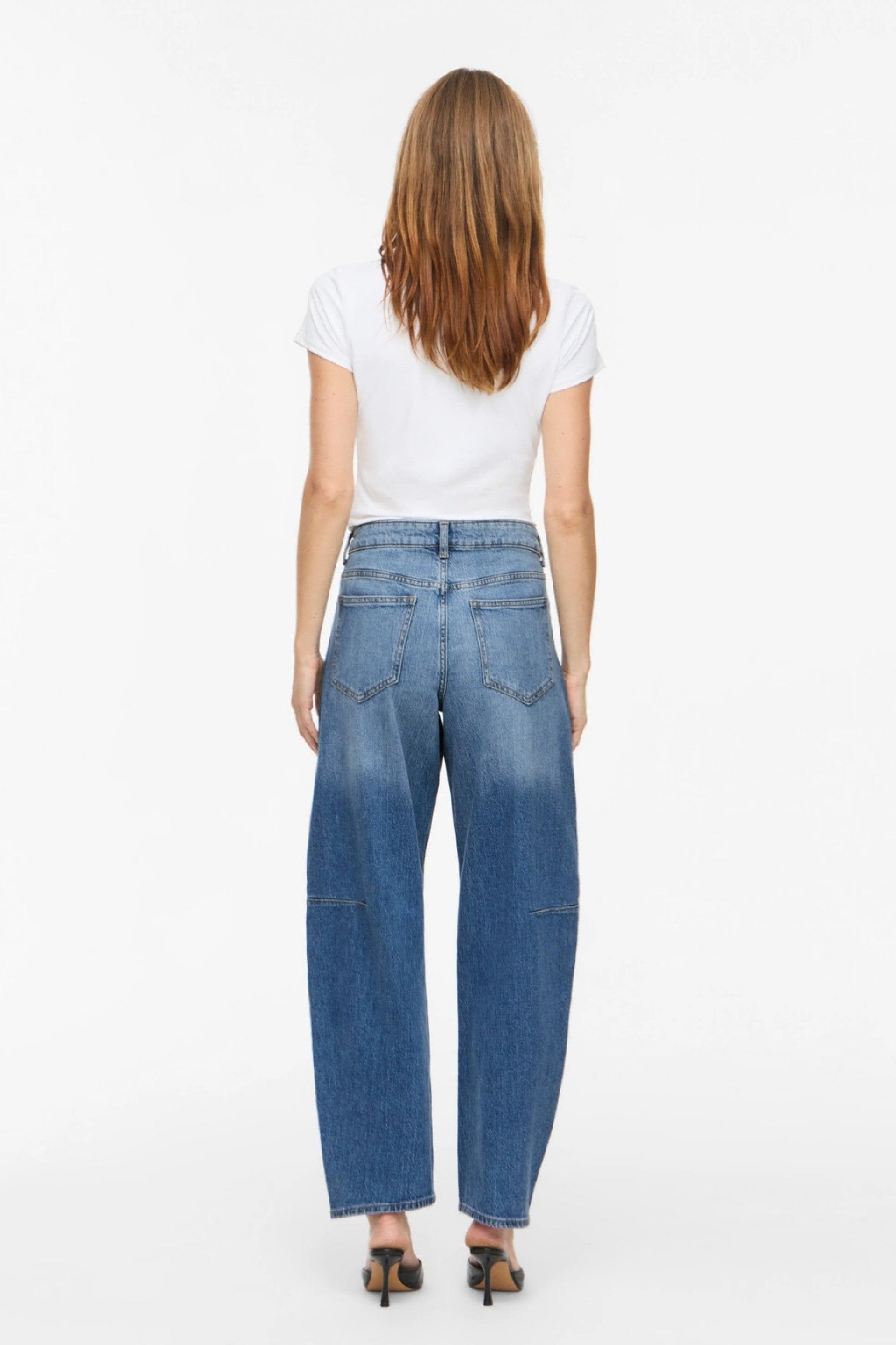 Calça Jeans Vila Brandy RW Barrel Denim
