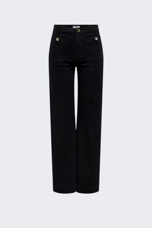 Calça Only Madeline Denin Bolso chapa Calça Only Madeline Denin Bolso chapa