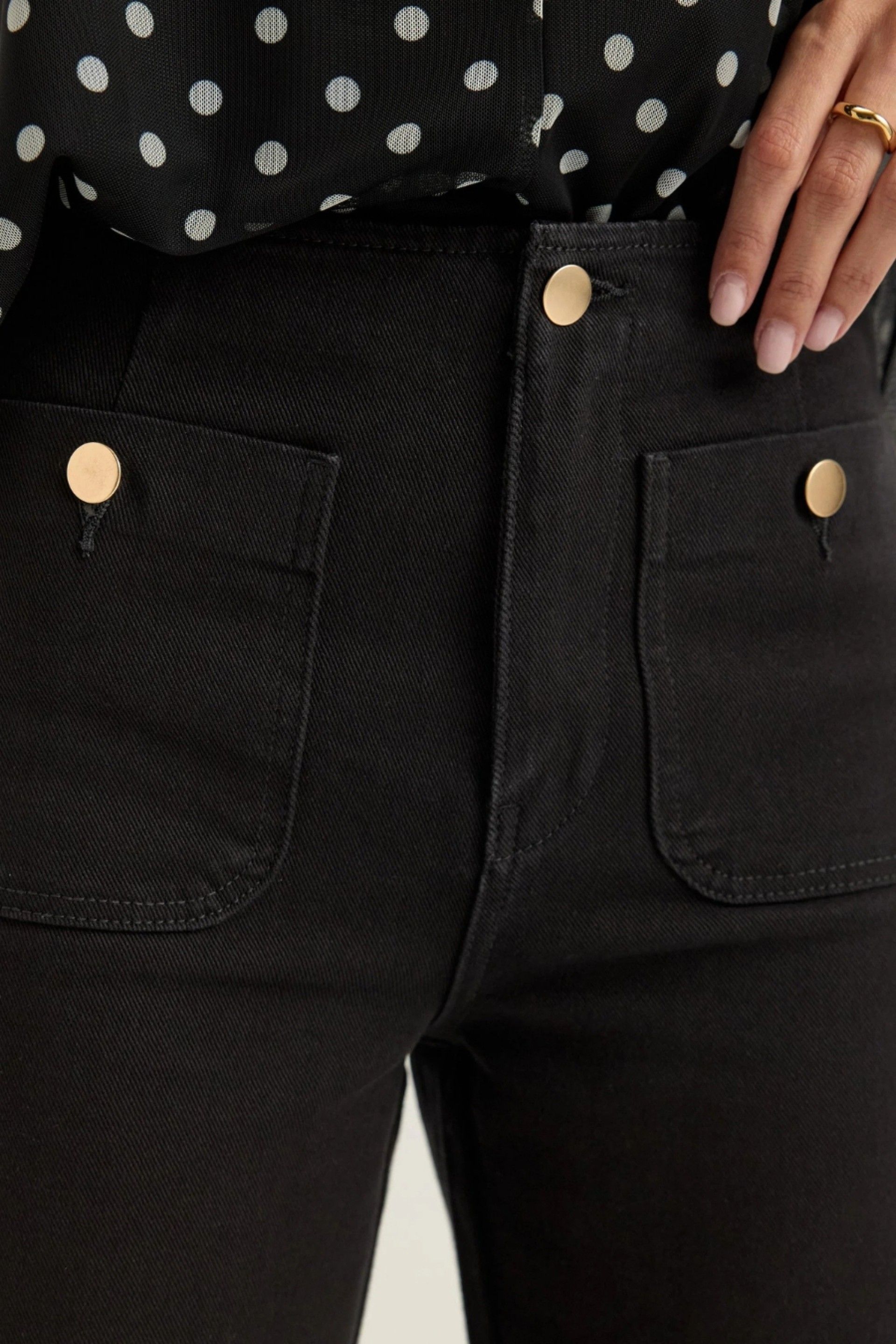 Calça Only Madeline Denin Bolso chapa