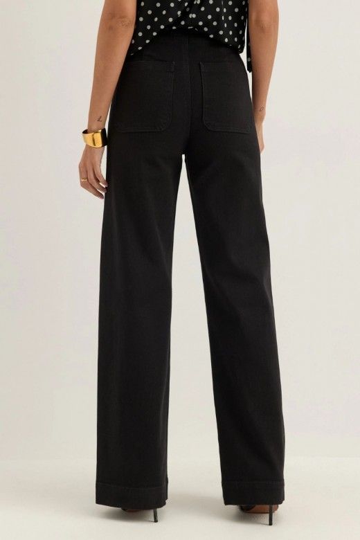 Calça Only Madeline Denin Bolso chapa Calça Only Madeline Denin Bolso chapa