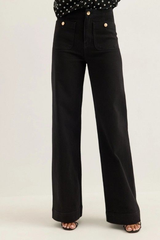 Calça Only Madeline Denin Bolso chapa Calça Only Madeline Denin Bolso chapa