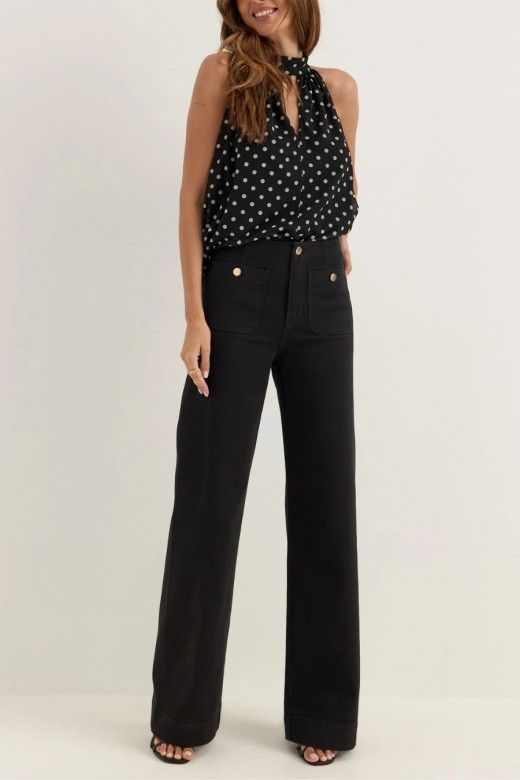 Calça Only Madeline Denin Bolso chapa Calça Only Madeline Denin Bolso chapa