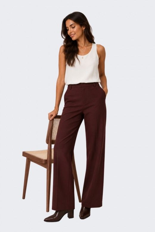 Calça Mulher Elegante HATTIE Lana ONLY Calça Mulher Elegante HATTIE Lana ONLY
