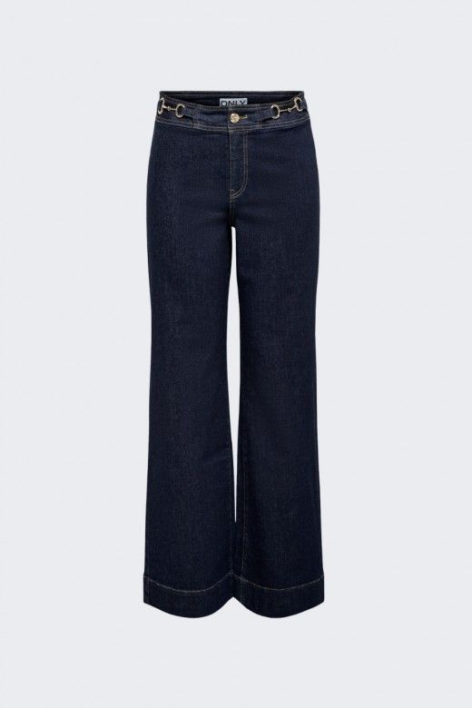 Calça Jeans Only Madison HW Wide Buckle Calça Jeans Only Madison HW Wide Buckle